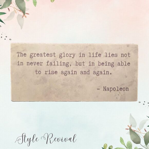 🎉 10/$10 Stickers - Inspiring Celebrity Quote Waterproof Decals - Napoleon - Picture 1 of 2